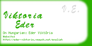 viktoria eder business card
