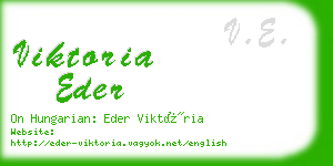 viktoria eder business card